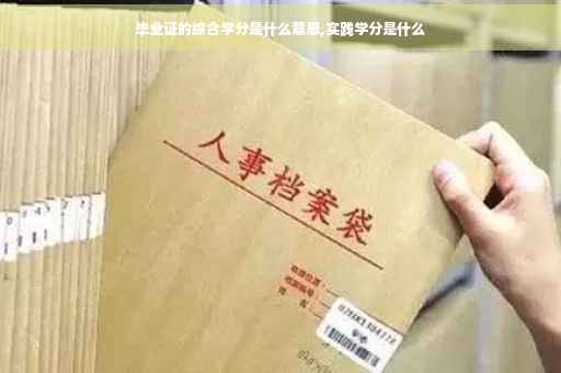 毕业证的综合学分是什么意思,实践学分是什么