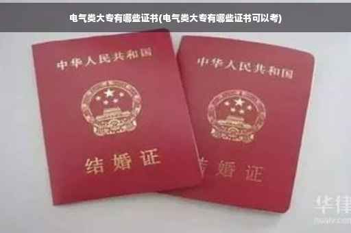 电气类大专有哪些证书(电气类大专有哪些证书可以考)