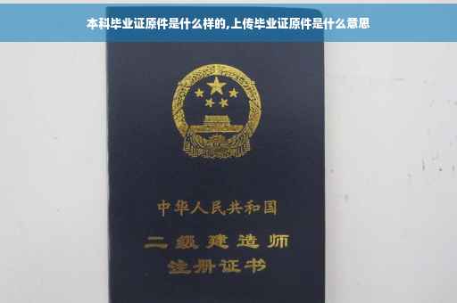 本科毕业证原件是什么样的,上传毕业证原件是什么意思
