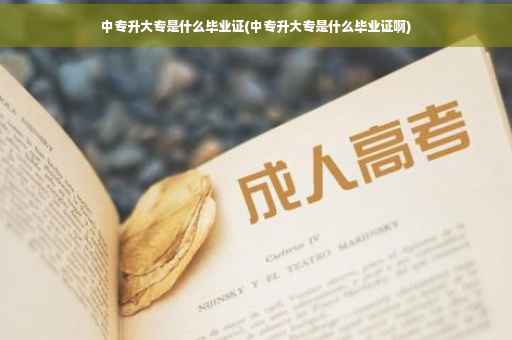 中专升大专是什么毕业证(中专升大专是什么毕业证啊)