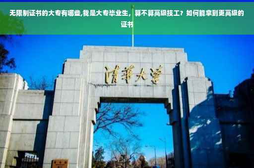 无限制证书的大专有哪些,我是大专毕业生，算不算高级技工？如何能拿到更高级的证书