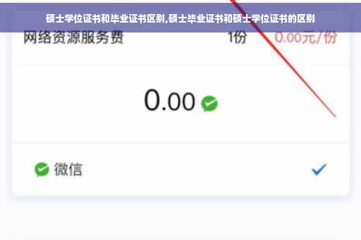硕士学位证书和毕业证书区别,硕士毕业证书和硕士学位证书的区别