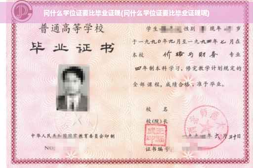 问什么学位证要比毕业证晚(问什么学位证要比毕业证晚呢)