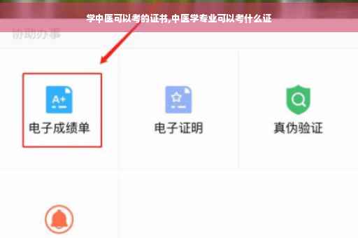 学中医可以考的证书,中医学专业可以考什么证