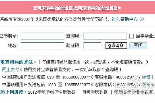 武冈环球学校的毕业证,武冈环球学校的毕业证图片