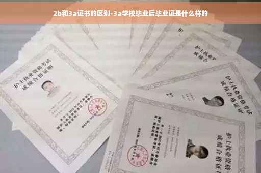 2b和3a证书的区别-3a学校毕业后毕业证是什么样的 2b和3a证书的区别-3a学校毕业后毕业证是什么样的