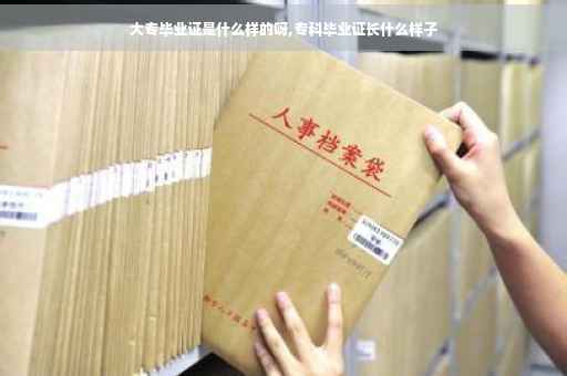 大专毕业证是什么样的呀,专科毕业证长什么样子