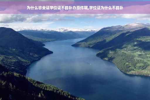 为什么毕业证学位证不能补办原件呢,学位证为什么不能补