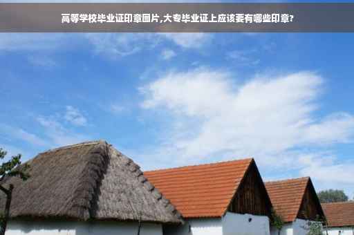 高等学校毕业证印章图片,大专毕业证上应该要有哪些印章?