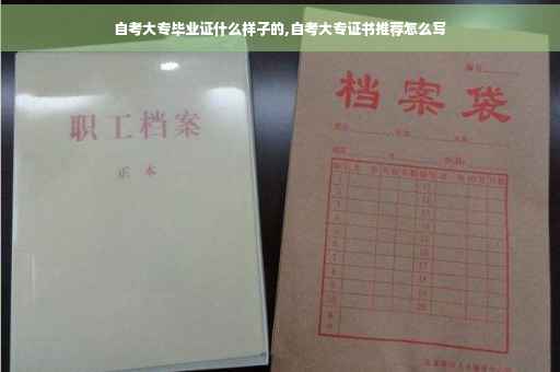 自考大专毕业证什么样子的,自考大专证书推荐怎么写