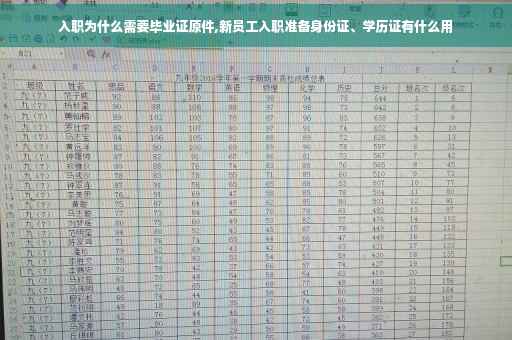 入职为什么需要毕业证原件,新员工入职准备身份证、学历证有什么用