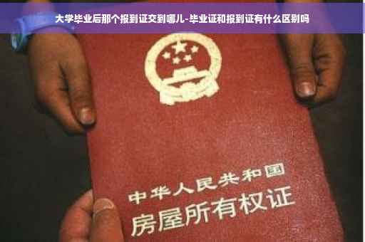 大学毕业后那个报到证交到哪儿-毕业证和报到证有什么区别吗