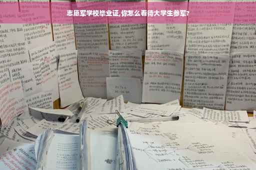 志愿军学校毕业证,你怎么看待大学生参军?
