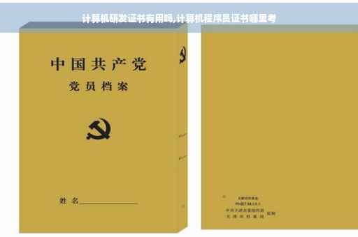 计算机研发证书有用吗,计算机程序员证书哪里考