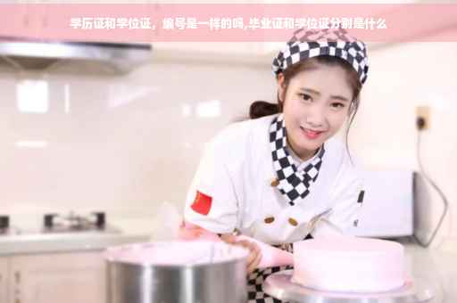 学历证和学位证，编号是一样的吗,毕业证和学位证分别是什么