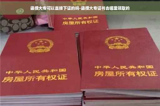 函授大专可以直接下证的吗-函授大专证书去哪里领取的