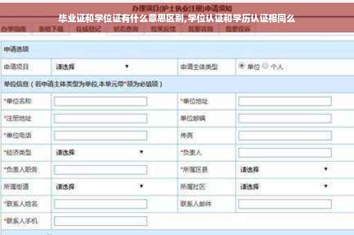 毕业证和学位证有什么意思区别,学位认证和学历认证相同么