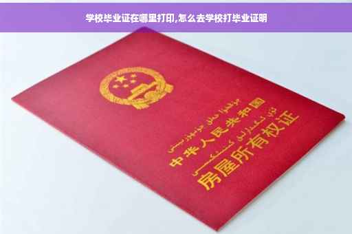 学校毕业证在哪里打印,怎么去学校打毕业证明
