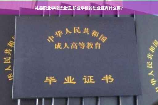 礼县职业学校毕业证,职业学校的毕业证有什么用?