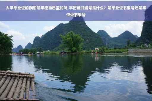 大学毕业证的钢印是学校自己盖的吗,学历证书编号是什么？是毕业证书编号还是学位证书编号