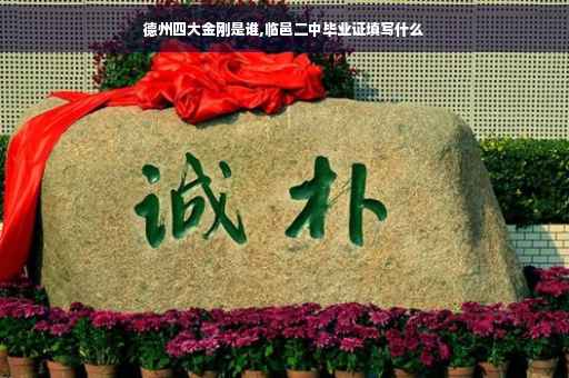 德州四大金刚是谁,临邑二中毕业证填写什么