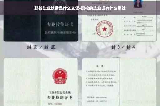 职校毕业以后是什么文凭-职校的毕业证有什么用处