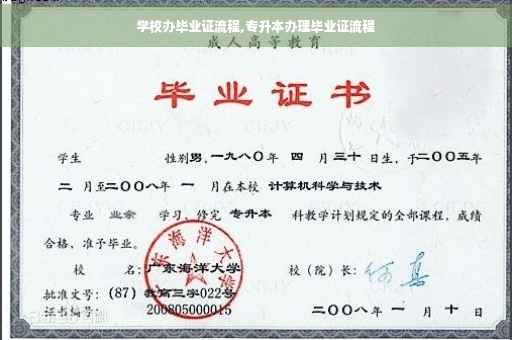 学校办毕业证流程,专升本办理毕业证流程