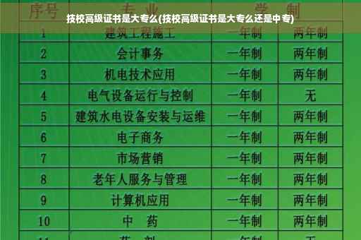 技校高级证书是大专么(技校高级证书是大专么还是中专)