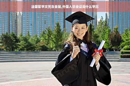 法国留学文凭含金量,外国人毕业证是什么学历