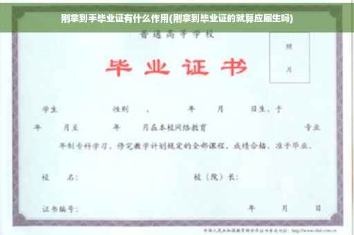 刚拿到手毕业证有什么作用(刚拿到毕业证的就算应届生吗)
