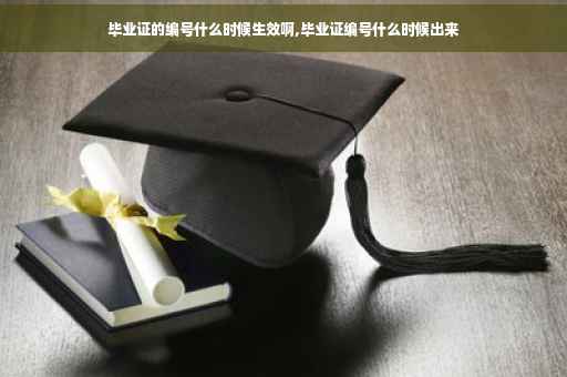 毕业证的编号什么时候生效啊,毕业证编号什么时候出来