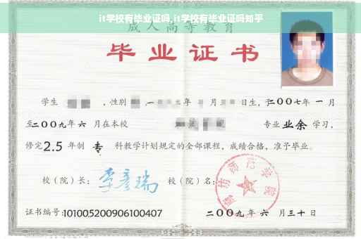 it学校有毕业证吗,it学校有毕业证吗知乎