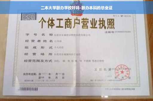 二本大学联办学校好吗-联办本科的毕业证