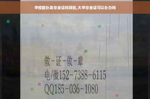 学校能补发毕业证吗现在,大学毕业证可以补办吗