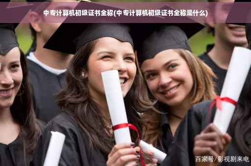 中专计算机初级证书全称(中专计算机初级证书全称是什么)