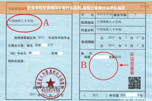 职业学校和普通高中有什么区别,技校毕业是什么学历层次