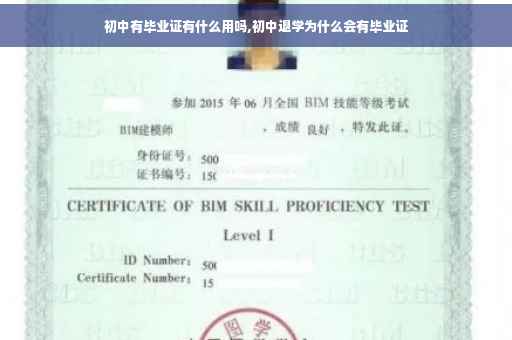 初中有毕业证有什么用吗,初中退学为什么会有毕业证