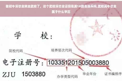 我初中没毕业就去武校了，这个武校没毕业证但是满18能去当兵吗,武校高中毕业属于什么学历