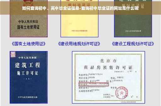 如何查询初中、高中毕业证信息-查询初中毕业证的网址是什么呢