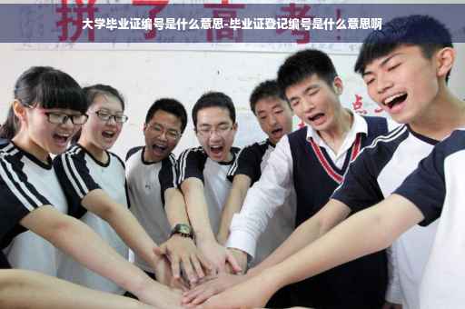 大学毕业证编号是什么意思-毕业证登记编号是什么意思啊