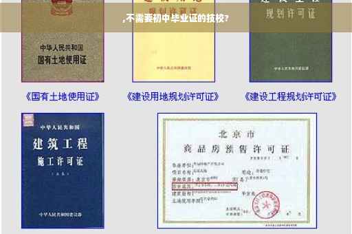 ,不需要初中毕业证的技校?
