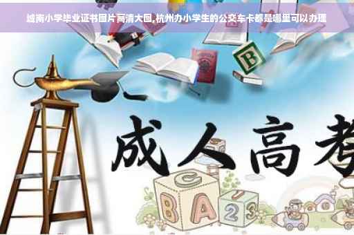 城南小学毕业证书图片高清大图,杭州办小学生的公交车卡都是哪里可以办理