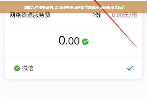 详解六种秘书证书,武汉秘书速记进修学院毕业证国家承认吗?