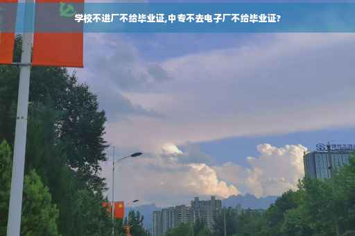 学校不进厂不给毕业证,中专不去电子厂不给毕业证?