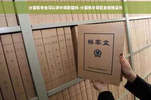 计算机专业可以评中级职称吗-计算机中级职业资格证书