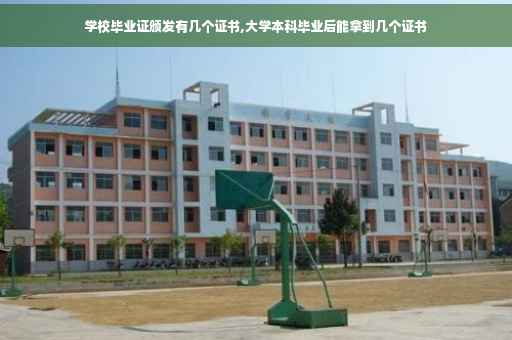 学校毕业证颁发有几个证书,大学本科毕业后能拿到几个证书