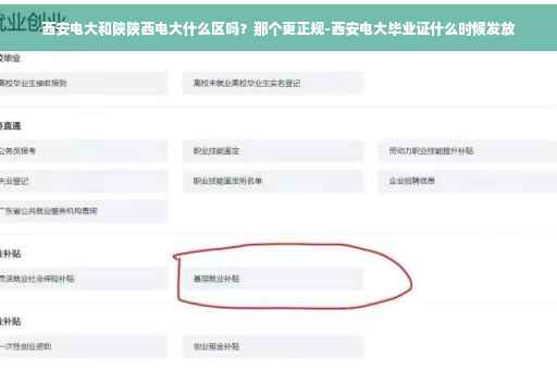 西安电大和陕陕西电大什么区吗？那个更正规-西安电大毕业证什么时候发放