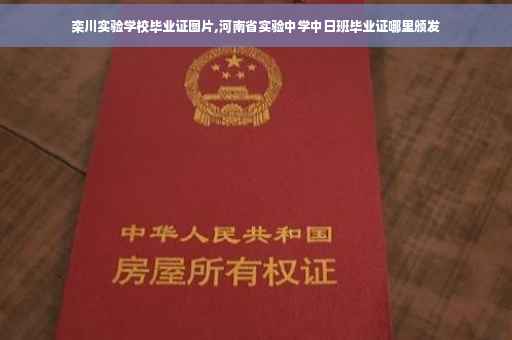 栾川实验学校毕业证图片,河南省实验中学中日班毕业证哪里颁发