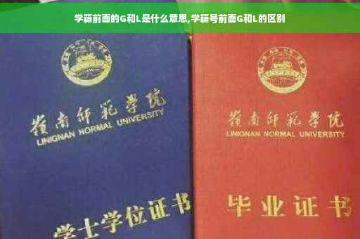 学籍前面的G和L是什么意思,学籍号前面G和L的区别