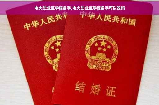 电大毕业证学校名字,电大毕业证学校名字可以改吗